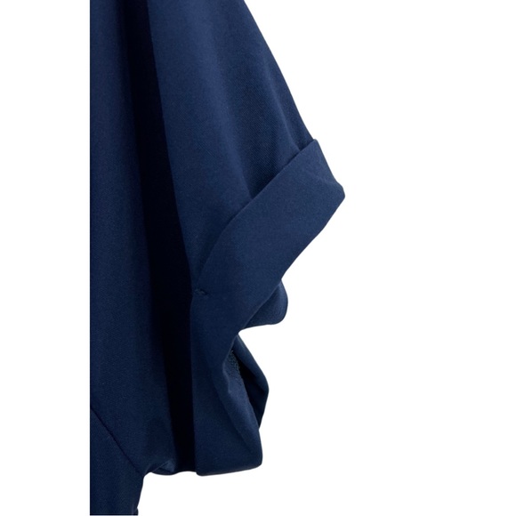 Umgee ruffle tiered babydoll dress blue small casual travel summer roll sleeve - Picture 4 of 5